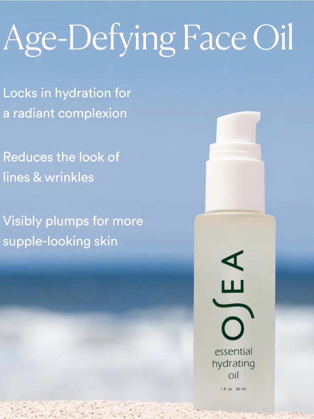 Sea Age-Defying Essential Hydrating Face Oil – BRAND NEW 1oz